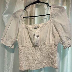 NWT Abercrombie & Fitch WHITE Top